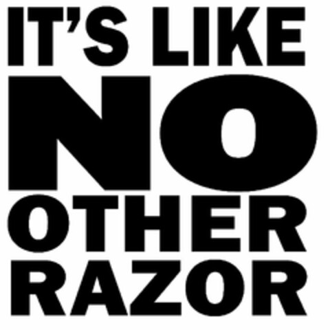 IT'S LIKE NO OTHER RAZOR Logo (USPTO, 12/14/2015)