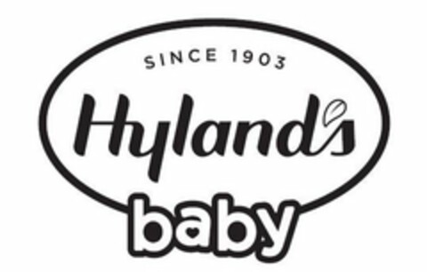 SINCE 1903 HYLAND'S BABY Logo (USPTO, 11.07.2018)
