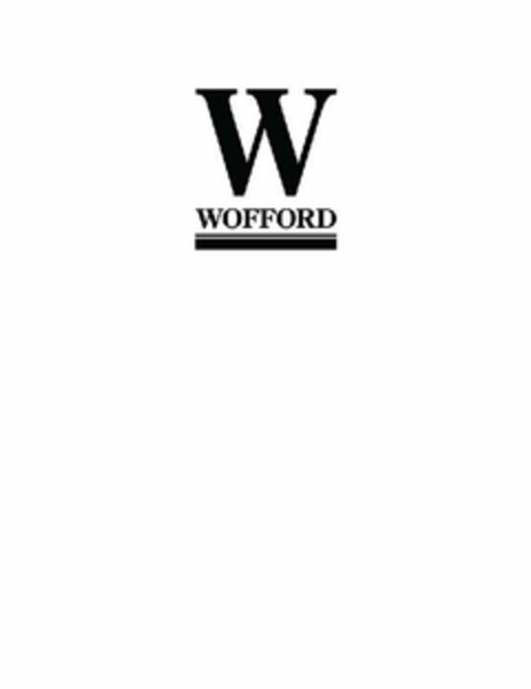 W WOFFORD Logo (USPTO, 24.01.2019)