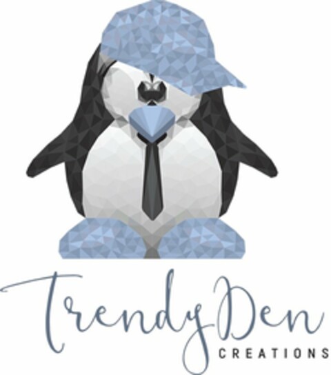 TRENDY DEN CREATIONS Logo (USPTO, 04/13/2019)