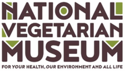 NATIONAL VEGETARIAN MUSEUM FOR YOUR HEALTH, OUR ENVIRONMENT AND ALL LIFE Logo (USPTO, 14.06.2019)