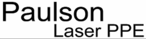 PAULSON LASER PPE Logo (USPTO, 04.12.2019)