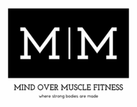 M M MIND OVER MUSCLE FITNESS WHERE STRONG BODIES ARE MADE Logo (USPTO, 11.05.2020)
