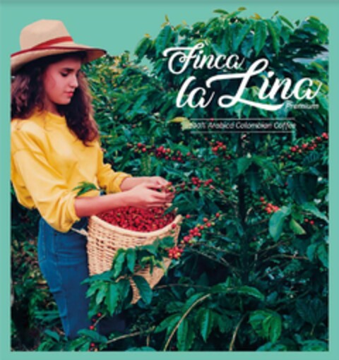 FINCA LA LINA PREMIUM 100% ARABICA COLOMBIAN COFFEE Logo (USPTO, 24.08.2020)