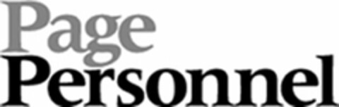 PAGE PERSONNEL Logo (USPTO, 08.10.2009)