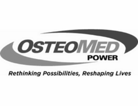 OSTEOMED POWER RETHINKING POSSIBILITIES, RESHAPING LIVES Logo (USPTO, 26.10.2011)