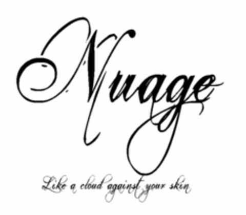 NUAGE LIKE A CLOUD AGAINST YOUR SKIN Logo (USPTO, 08.02.2012)