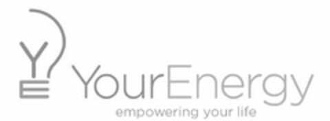 YE YOUR ENERGY EMPOWERING YOUR LIFE Logo (USPTO, 10.09.2012)