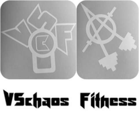 VSCF VSCHAOS FITNESS Logo (USPTO, 16.04.2015)