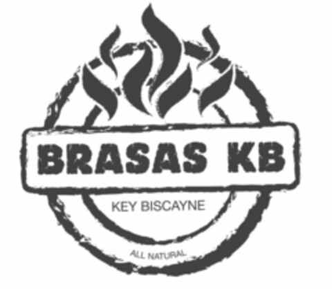 BRASAS KB KEY BISCAYNE ALL NATURAL Logo (USPTO, 17.02.2017)