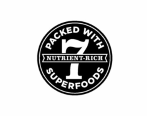 PACKED WITH 7 NUTRIENT-RICH SUPERFOODS Logo (USPTO, 04/07/2017)