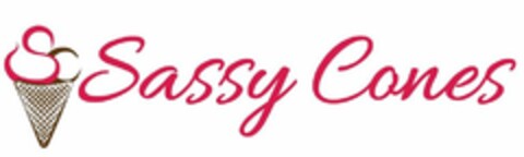 SC SASSY CONES Logo (USPTO, 05/16/2017)