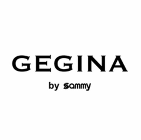 GEGINA BY SAMMY Logo (USPTO, 26.06.2017)