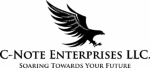 C-NOTE ENTERPRISES LLC. SOARING TOWARDSYOUR FUTURE Logo (USPTO, 07/11/2017)