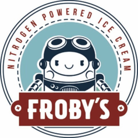 FROBY'S NITROGEN POWERED ICE CREAM Logo (USPTO, 30.08.2017)