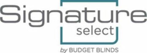 SIGNATURE SELECT BY BUDGET BLINDS Logo (USPTO, 10/17/2017)