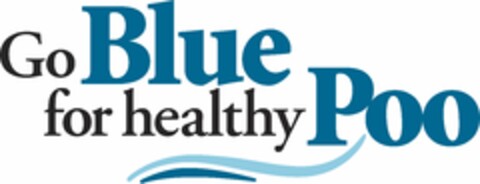 GO BLUE FOR HEALTHY POO Logo (USPTO, 05.06.2018)