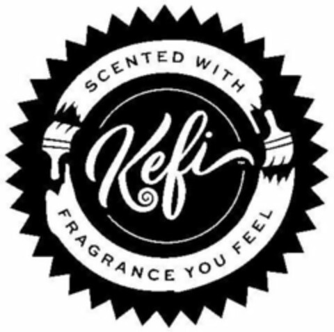 KEFI SCENTED WITH FRAGRANCE YOU FEEL Logo (USPTO, 08/20/2018)