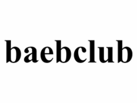 BAEBCLUB Logo (USPTO, 03/05/2019)