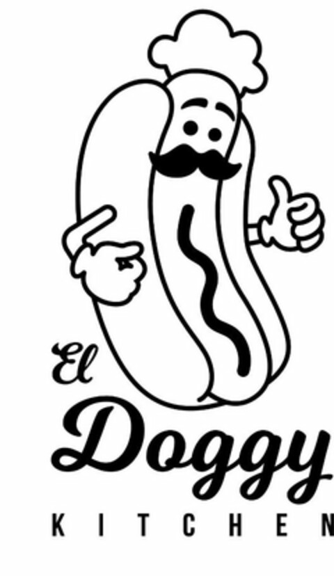 EL DOGGY KITCHEN Logo (USPTO, 16.04.2019)