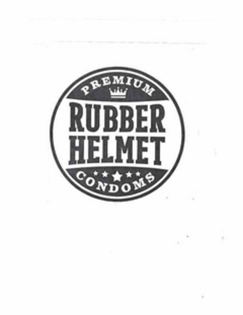 PREMIUM RUBBER HELMET CONDOMS Logo (USPTO, 31.05.2019)