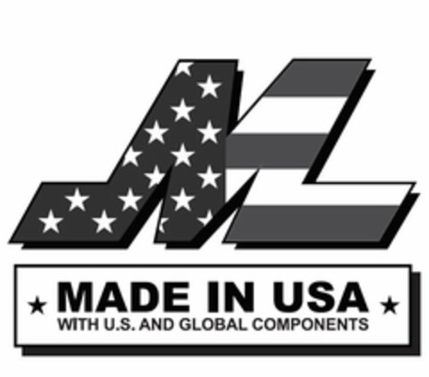 M MADE IN USA WITH U.S. AND GLOBAL COMPONENTS Logo (USPTO, 04.06.2019)