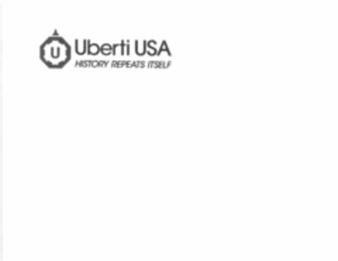 U UBERTI USA HISTORY REPEATS ITSELF Logo (USPTO, 07/25/2019)