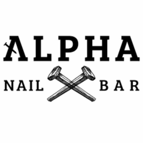 ALPHA NAIL BAR Logo (USPTO, 29.01.2020)