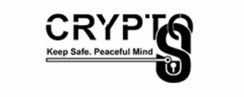 CRYPTOS KEEP SAFE. PEACEFUL MIND Logo (USPTO, 21.08.2020)