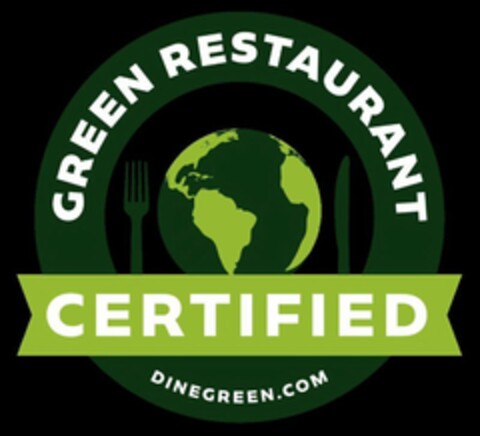 CERTIFIED GREEN RESTAURANT DINEGREEN.COM Logo (USPTO, 08/24/2020)