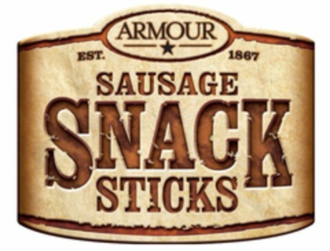 ARMOUR EST. 1867 SAUSAGE SNACK STICKS Logo (USPTO, 01/05/2009)