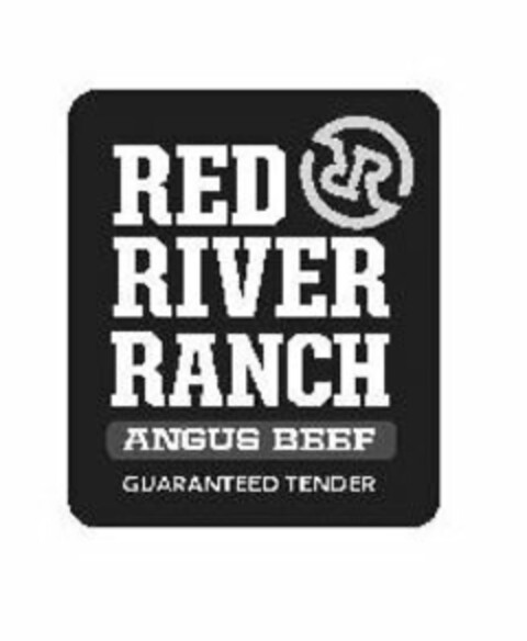 RR RED RIVER RANCH ANGUS BEEF GUARANTEED TENDER Logo (USPTO, 08/21/2009)