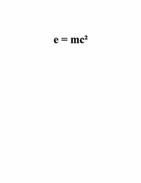 E=MC 2 Logo (USPTO, 02/16/2011)