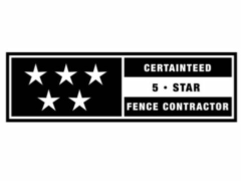 CERTAINTEED 5 · STAR FENCE CONTRACTOR Logo (USPTO, 09.07.2012)