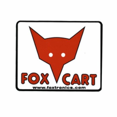 FOX CART WWW.FOXTRONICS.COM Logo (USPTO, 29.11.2012)