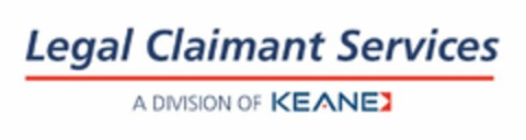 LEGAL CLAIMANT SERVICES A DIVISION OF KEANE Logo (USPTO, 23.08.2013)