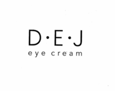 D · E · J EYE CREAM Logo (USPTO, 19.12.2013)