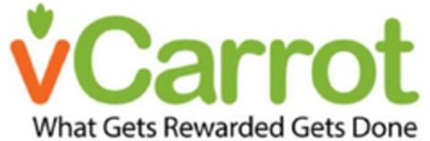 VCARROT WHAT GETS REWARDED GETS DONE Logo (USPTO, 08.04.2014)