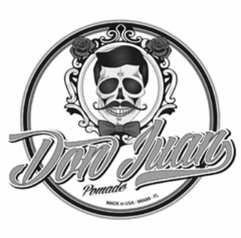 DON JUAN POMADE MADE IN USA - MIAMI - FL Logo (USPTO, 15.01.2015)