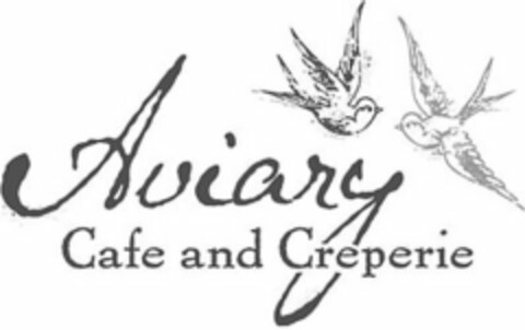 AVIARY CAFE AND CREPERIE Logo (USPTO, 30.03.2015)