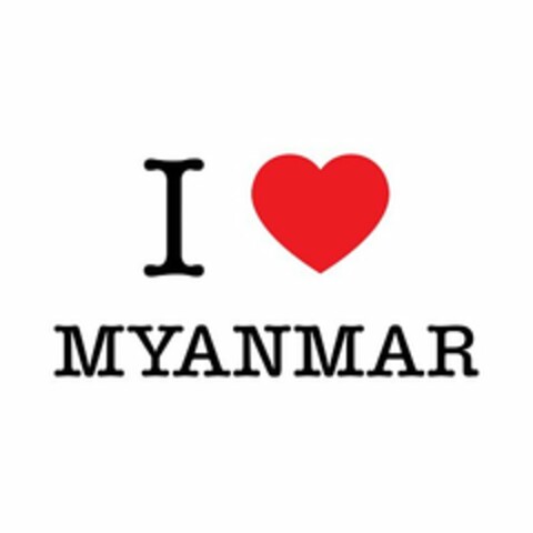 I LOVE/HEART MYANMAR Logo (USPTO, 12.05.2015)