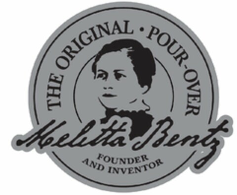 THE ORIGINAL POUR OVER · MELITTA BENTZ FOUNDER AND INVENTOR Logo (USPTO, 06/30/2016)