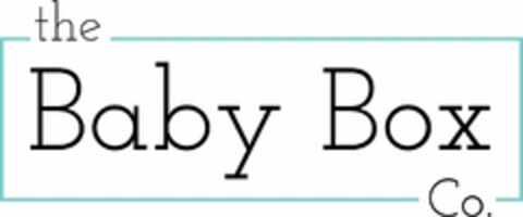 THE BABY BOX CO. Logo (USPTO, 23.08.2017)