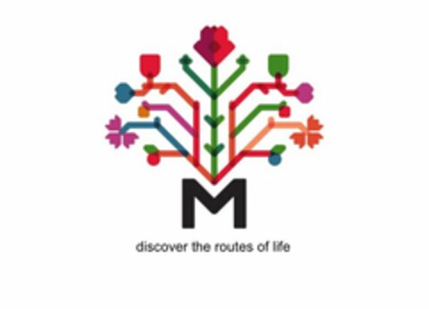 M DISCOVER THE ROUTES OF LIFE Logo (USPTO, 13.09.2017)