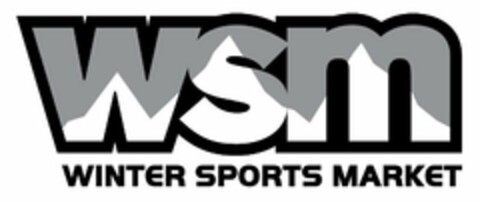 WSM WINTER SPORTS MARKET Logo (USPTO, 28.03.2018)