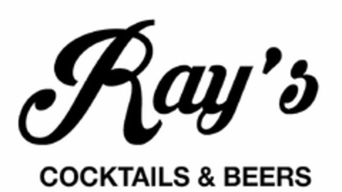 RAY'S COCKTAILS & BEERS Logo (USPTO, 08.08.2019)