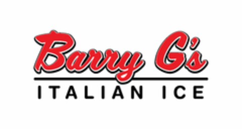 BARRY G'S ITALIAN ICE Logo (USPTO, 05.10.2019)