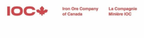 IOC IRON ORE COMPANY OF CANADA LA COMPAGNIE MINIÈRE IOC Logo (USPTO, 02.11.2018)