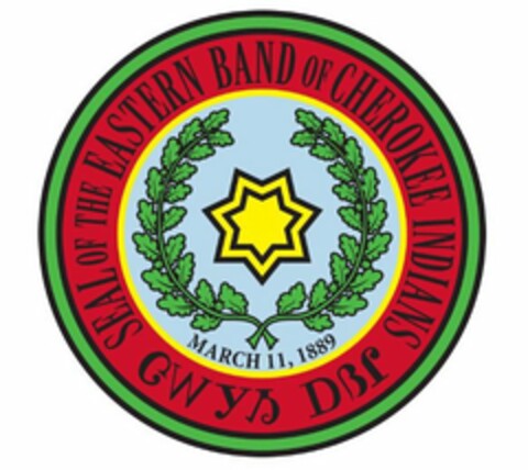 SEAL OF THE EASTERN BAND OF CHEROKEE INDIANS CHEROKEE NATION MARCH 11, 1889 Logo (USPTO, 01.10.2019)