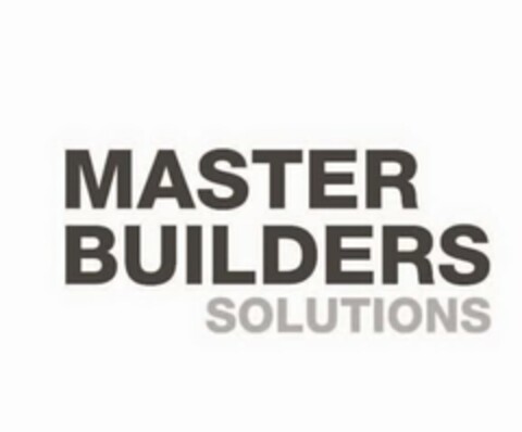 MASTER BUILDERS SOLUTIONS Logo (USPTO, 26.12.2010)